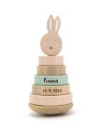 tour jouet à empiler lapin rose de trixie baby