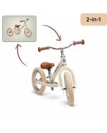 vélo trybike creme avec panier, 2 en 1