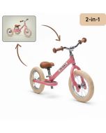 vélo sans pédale, rose mat de la marque trybike