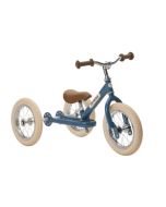 Tricycle Trybike Draisienne Evolutive Garçon ou Fille Vintage dès 15 mois, 12 pouces, bleu