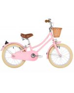 Vélo pédales rose 16'' style retro Bobbin, Enfant 4 à 6 ans, Livraison Gratuite, Boutique Suisse