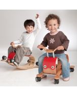 Trotteur pour bébé et jouet à bascule Wishbone Flip 2 en 1 rouge, Livraison Gratuite 