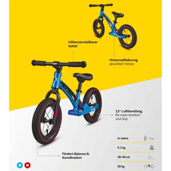 Draisienne Bébé Sans Pédales - Vélo D'Équilibre 10-36 Mois, Stable Et Léger (Bleu)