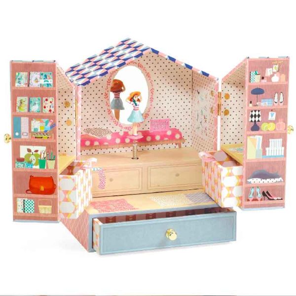 Boîte à Bijoux Musicale TAOPU - Poney Tournant | Avec Poignée Perle | Pour Filles | Cadeau Enfant