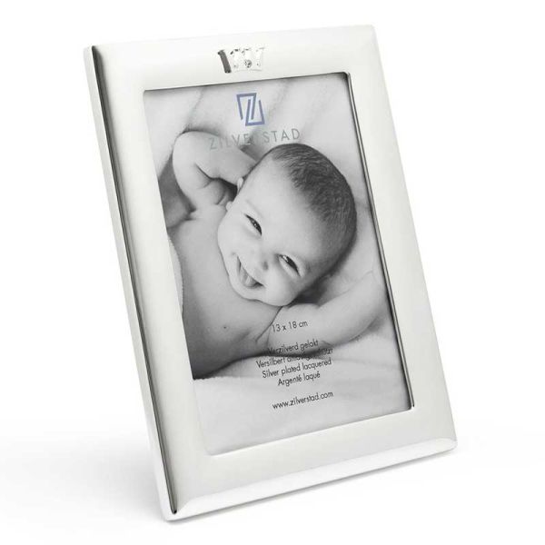 Cadre photo Zilverstad 13x18 cm, Cadeau à personnaliser pour la naissance  de bébé