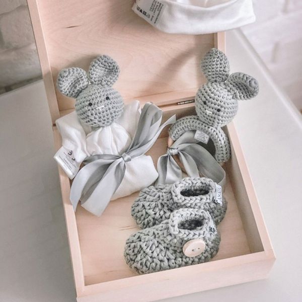 Coffret cadeau naissance cheveux bébé