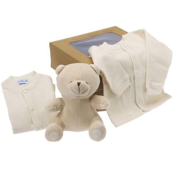 Cadeau Bio Naissance Enfant, Peluche et Habits bébé, à offrir à la  naissance ou baby shower, Les Bébés l'Elizéa, beige