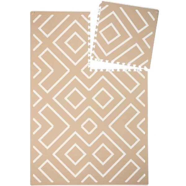 ✨ Tapis Mousse Bébé Eeveve - Modern Blocks, Desert Sand