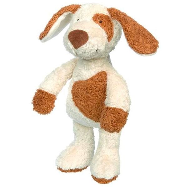 Peluche chien Patchwork en coton bio, Green