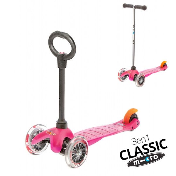 Trottinette porteur pour bébé Mini Micro 3en1