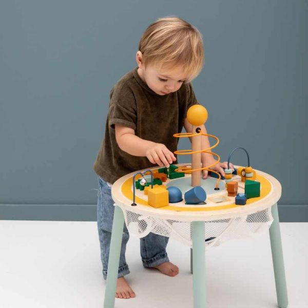 Table d'activité Bébé en bois - Éveil & apprentissage dès 12 mois