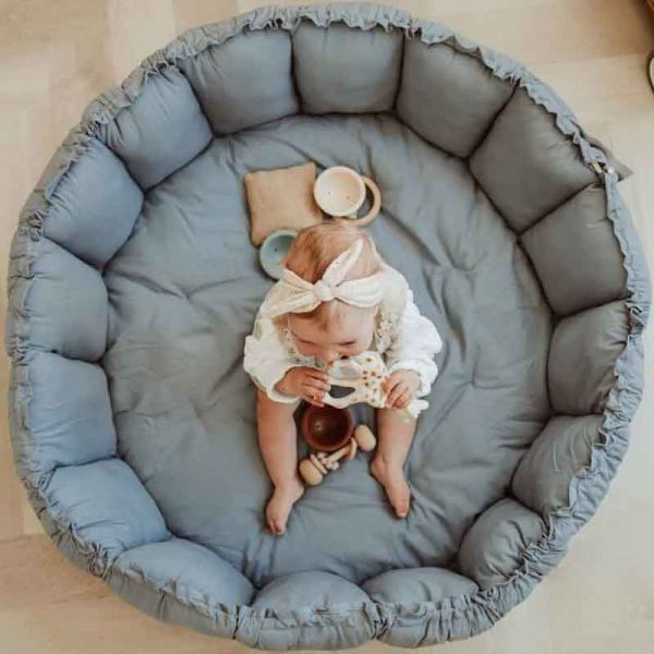 Tapis de jeu / nid de bébé 3 en 1 Organic Bloom Moon - Made in Bébé