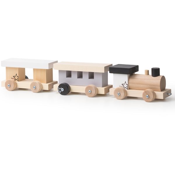 Train 100% suisse, Jouets en bois, 3 pièces Kynee