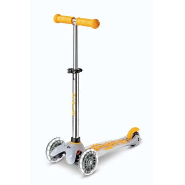 Trottinette Jaune Micro Deluxe LED, enfant dès 2 ans