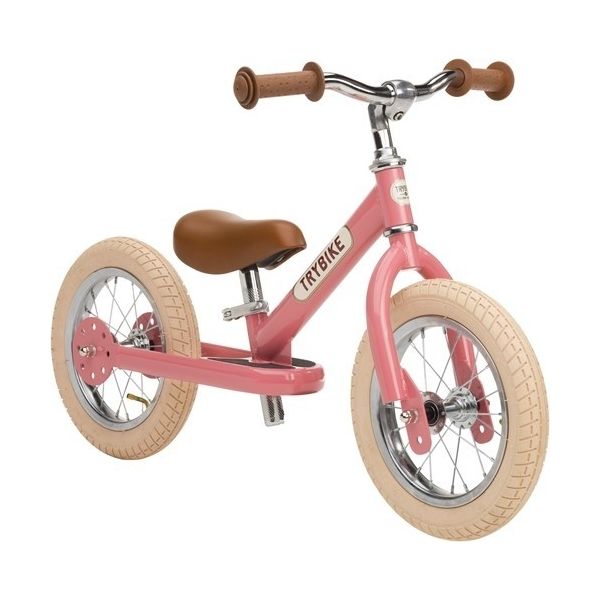 Vélo Bois Wishbone rose, le vélo évolutif